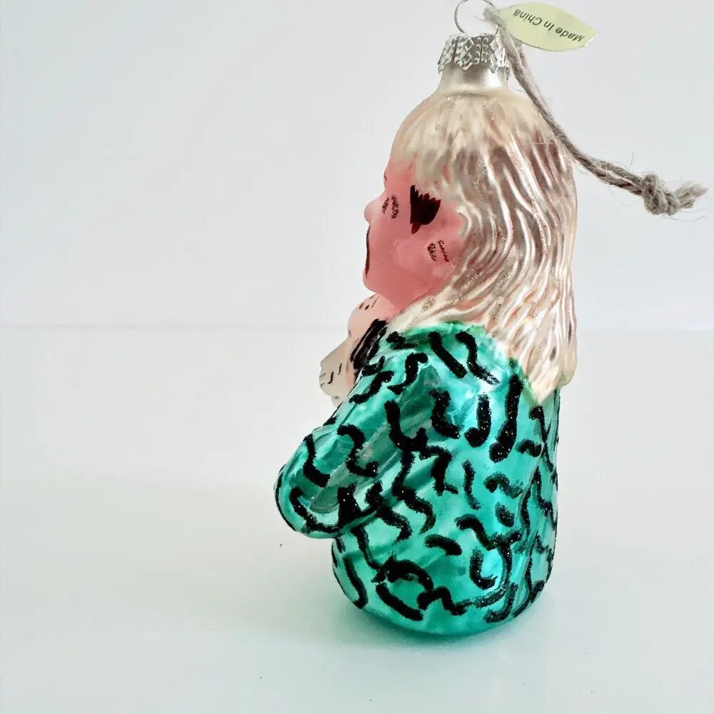 JOE EXOTIC TIGER KING GLASS ORNAMENT